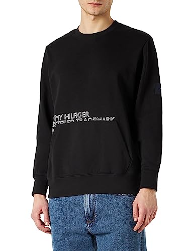 Tommy Hilfiger Herren Sweatshirt Badged Graphic Crewneck ohne Kapuze,...