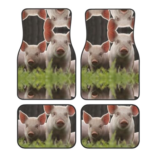 Tapis de voiture cochon mignon universels anti-saleté auto