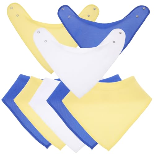 Holibanna Toalla De Saliva Para Niño Niña Babero Triangular Sencillo Pack De Unidades Colores Aleatorios Para Comer y Almuerzo Baberos Infantiles Para Guardería