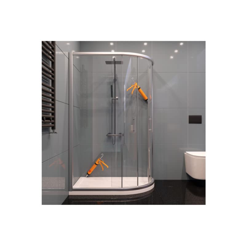 Lot de 6 mastics silicone à séchage rapide SIKA SikaSeal-182 Sanitaire Express 1h - Blanc - 300ml