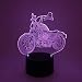 Produktbild Außenhandel Neue Motorrad 3D Nachtlicht Bunte Touch Led Visuelles Licht Geschenk Atmosphäre Led Stereo Tischlampe