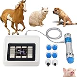 FSDLJSP Extracorporal Shockwave Therapy Machine for Horse, 10-300MJ Deep Tissue Veterinary Shock Wave, 7 Massage Heads, for Animal, Dogs, Cats