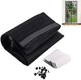 💨 【Material de Alta Calidad】Está hecho de poliéster, es ligero y duradero, los mosquitos pequeños no pueden penetrar. transpirable, duradero y resistente al desgaste. La puerta mosquitera de fibra de poliéster es duradera y resistente, y no necesitará reemplazar la mosquitera con frecuencia.
