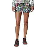 Columbia Women's Pleasant Creek Stretch Short, White/Toucanical Multi Print, Medium