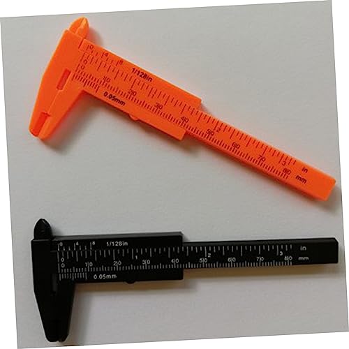Calibrador Vernier Mini de Plástico Naranja NUOBESTY miniatura 7