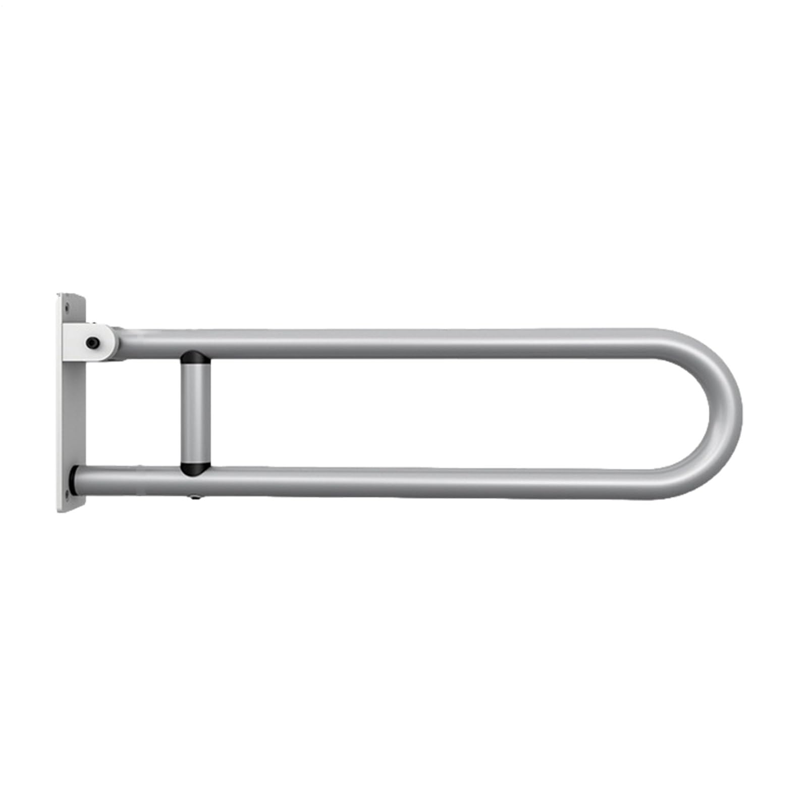 Barras de apoyo para baño, barras de apoyo de seguridad para baño | Barra de aluminio resistente | Carril de soporte para discapacidad en forma de U, impermeable, plegable, para b