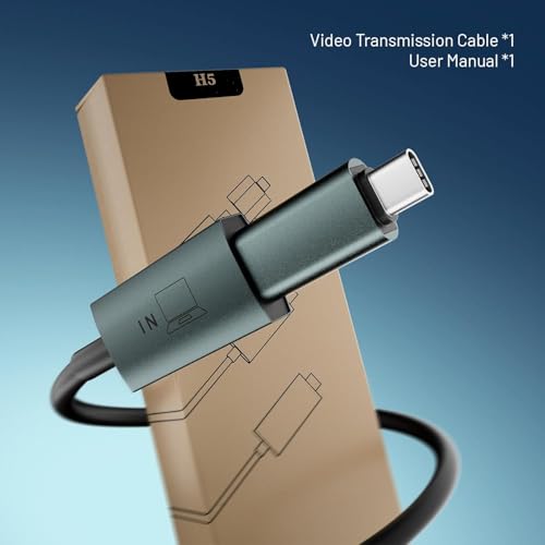 Image of Leudaich 15.6'' Laptop Screen Extender & 2-in-1 USB-A /C Video Transmission Cable, Design for Without Full-Featured Type-C Ports Laptop Connect tri-Screen, Compatible with Mac,Wins, Android, Dex