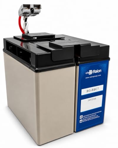 Raion Power 24V 18Ah Replacement High Rate RBC7 Battery for APC UPS BP1400 BP1400X116 SMT1500 SMT1500US SMT1500C SMT1500CUS SUA1500 SUA1500US SU1400 SUA750XL and Select Others RG-RBC7