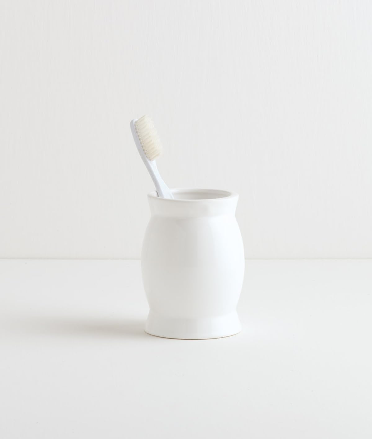 Porta spazzolini Ceramica Bianco Serie cabaza