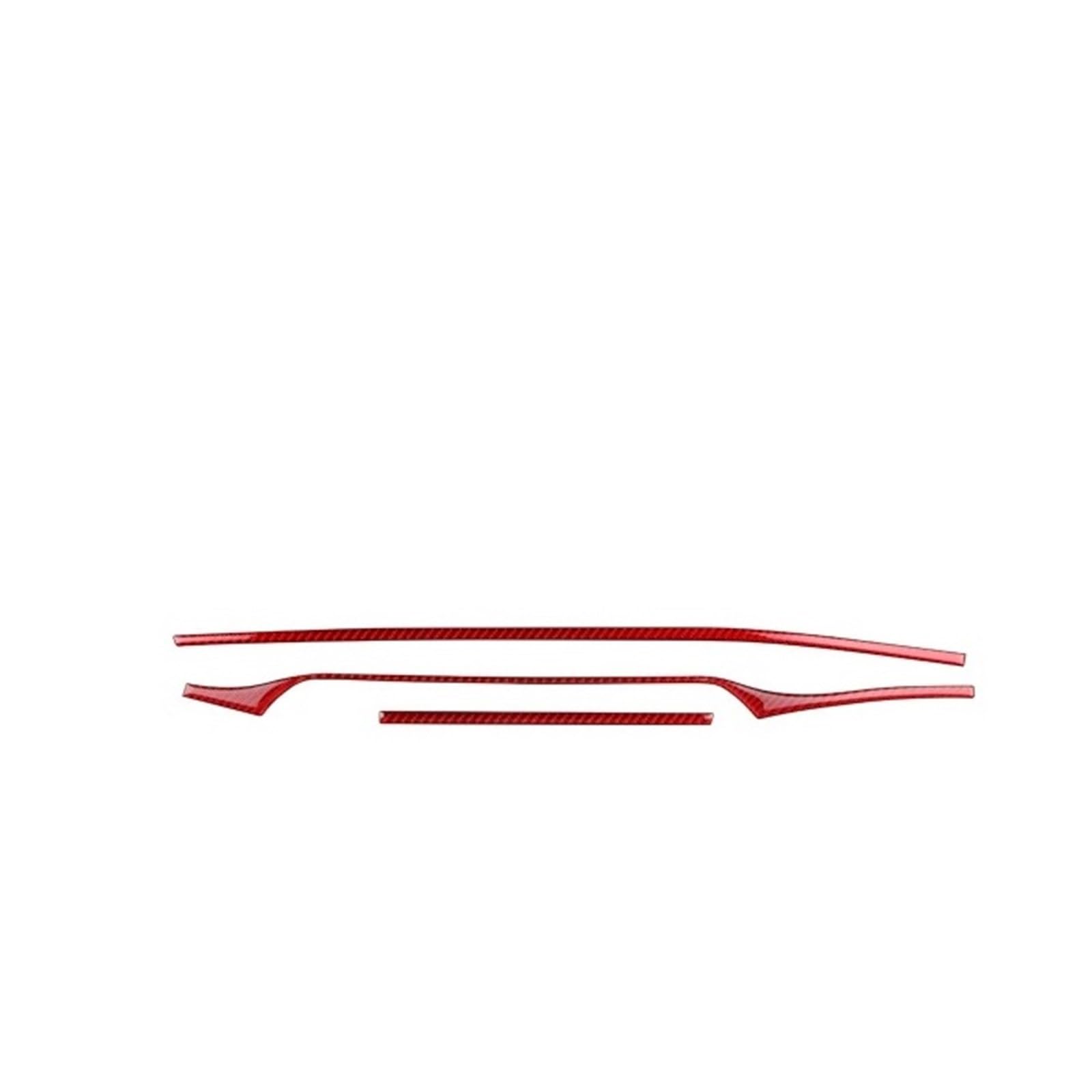 for Kia for Stinger 2019 2020 2021 2022 2023 LHD RHD Car Central Control Strip Sticker Interior Accessories Universal Interior Accessories(for RHD Red)