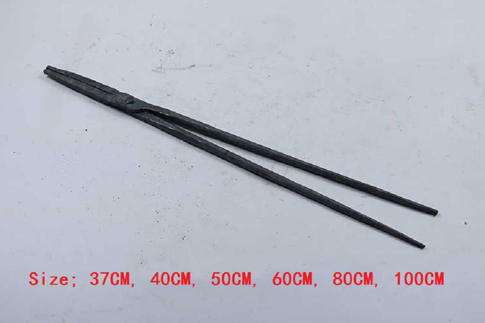 Pinzas para Hacer Cuchillos Pinzas Herrero 37cm -100cm Pinzas de Hierro Puntiagudas Pinzas forja Cuchillas Pinzas forja Yunque Pinzas Herrero para Ingeniero Forja Herrero