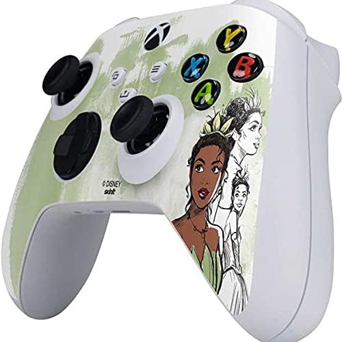 Skinit Decal Gaming Skin Compatible with Xbox Series S Controller - Officially Licensed Disney Princess Tiana Sketch Design