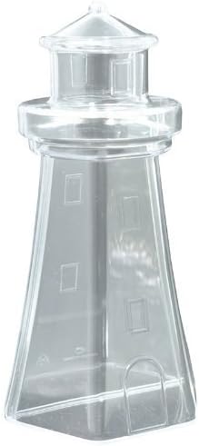 Fillable Lighthouse Transparent Plastic Decoration/Container