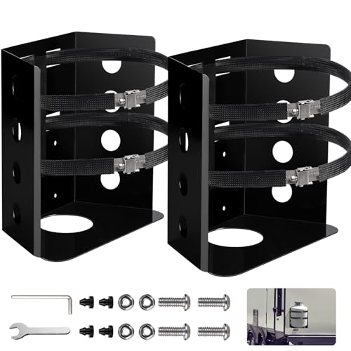 𝙐𝙥𝙜𝙧𝙖𝙙𝙚 2PCS 20 LB Heavy Duty Propane Tank Holder, Scratch Resistant Stainless Steel Propane Tank Bracket, Fits 12in Tank ,for RV Truck Trailer Vehicle Boat, Replace BKT-2290