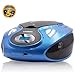 Produktbild Lauson MX15 Radio Mit CD-Player, USB, Boombox, Tragbar, CD-Radio, Radio Mit Cd Player, Cd Player Kinder, MP3, UKW Radiotuner, AUX-In, Netz & Batterie, Blau