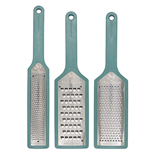Microplane EcoGrate 3 Piece Grater Set (Peacock)