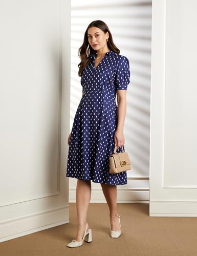 Image of Symbol Premium Women Desk-to-Dinner' Fit & Flare Wrap Dress (Midi Length | Stylish) (Available in Plus Sizes)