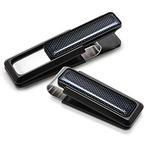 Money Clip - Minimalist Slim Wallet Alternative for Front Pocket Carry - Cash and Credit Card Holder for Men