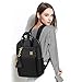 Laptop Backpack for Women Slim Travel - Laptop Bag Computer Case Fit up to 15.6-inch Notebook Lightweight Medium Size Purse for Work Bookbag Water-resistant Business Fashion Stylish Nylon Black