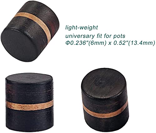 Jd.moon 3Pcs Rosewood Electric Bass Guitar Control Knob Or Beach Finish Effect Pedal Amaplifier Volume Tone Control Knobs Push Pull #TOP4