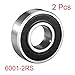 10pcs Ball Bearings 6000 6001 606 607 608 609-2RS Double Sealed High Carbon Steel Z1 for Industrial Equipment(607 7x19x6mm)