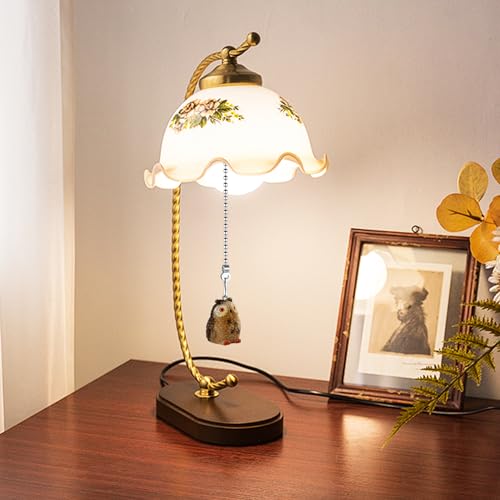 Image of Owls Ceiling Fan Pull Chain,Cute Realistic Bird Animal Pulls Charm Extension Decorative,12in 3mm Diameter Beaded Fan Light Pull Chains Extender Ornaments for Kids Room