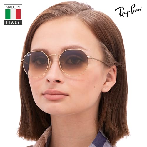 Image of Ray-Ban RB3565 JACK Square-Round Shaped Sunglasses for Men & Women with Official RAYBAN Eyewear Kit