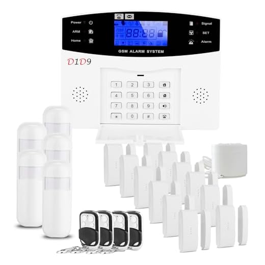 D1D9 Home-GSM Alarmanlage kabellos Abschreckung Einbrecher für Haussicherheit