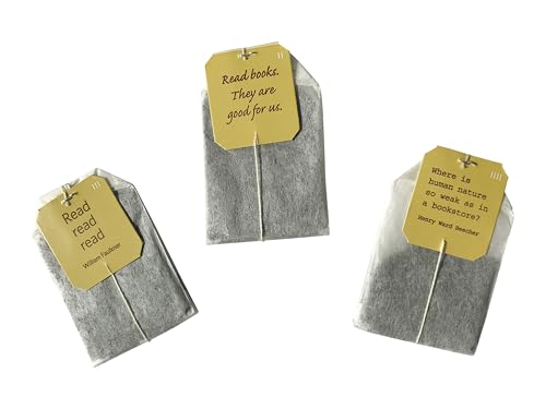 Novel Teas Book Lover's Tea contains 25 teabags individually tagged with literary quotes from the world over, made with the finest English Breakfast tea, for the book lover