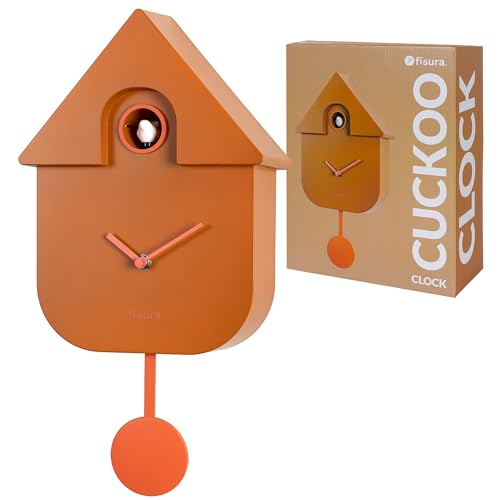 FISURA Cuckoo Clock, Terracotta, Standard Size