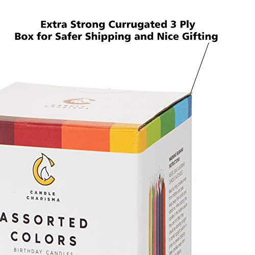 Chime Candles for Spells, Rituals, Birthday Party Congregation (100, 10 Assorted Colors) - Thumbnail 2