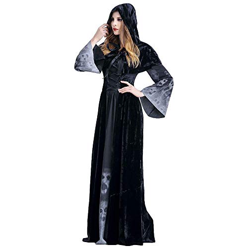Image of Halloween Women Costumes Black Bat Fallen Angel Devil Vampire Witch Dress Adult Cosplay Accessories