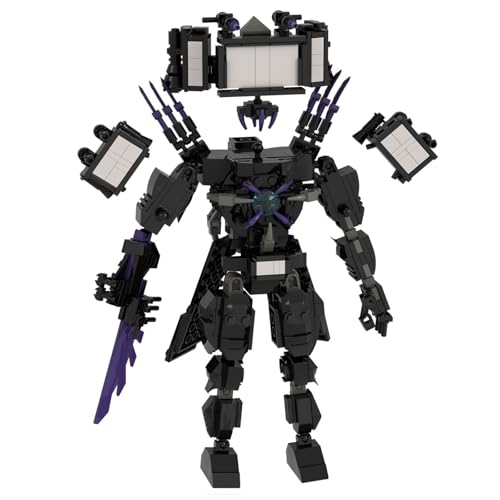 LCTM Skibidi Toilet Titan Bausteine Building Blocks Actionfigur Kameramann Sprecher Clock TV Man Spielzeug Assembly Upgraded Kinder Erwachsene Fans Klemmbausteine Geschenk Jungen G