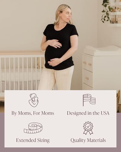 Image of Kindred Bravely Everyday Maternity & Nursing T-Shirt | Maternity & Nursing Tops for Breastfeeding