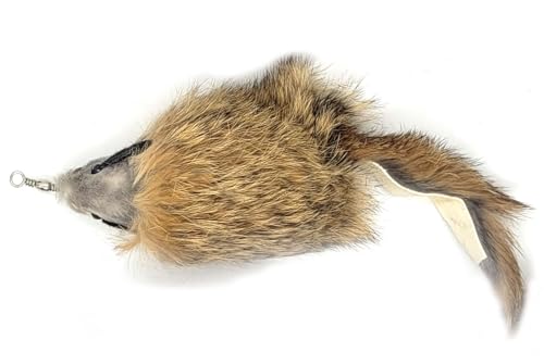 Kats'N Us 4 Inch Real Rabbit Fur Mouse Handmade Teaser