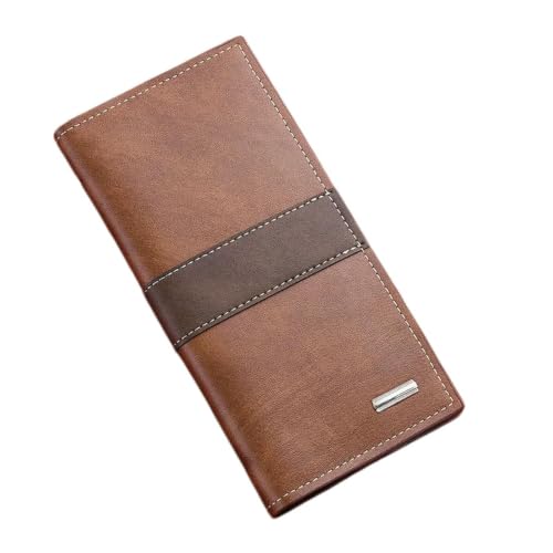 Portefeuille long pour homme : ne froissez plus vos billets avec ce porte-cartes pliable en PU