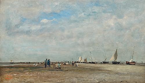 Toile Daubigny Trouville pour remplacer un mur vide de chambre à coucher