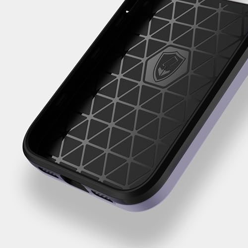 Étui pour iPhone 15 Pro Max antichoc violet avec cache caméra et anneau magnétique utilitaire