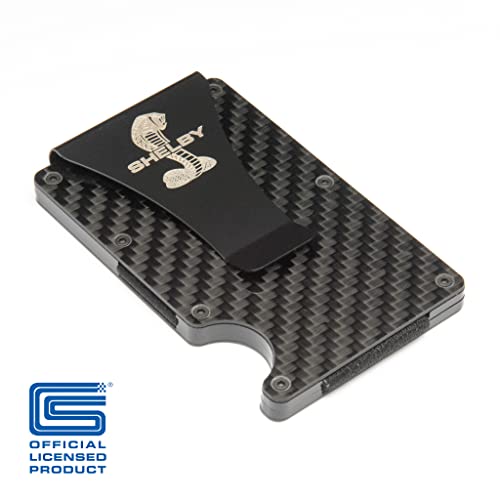 Carroll Shelby® Carbon Fiber Wallet Money Clip | RFID* protection | Holds Currency, Credit Cards, Cash | Genuine Carbon Fiber | Super Slim & Lightweight | Laser Etched Shelby® Cobra Snake Logo4