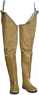 Hip Waders Male And Female PVC Waterproof Hip Waders, Wading Boots With Adjustable Buckles, Suitable For Outdoor Fishing/river Cleaning