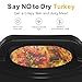 Sunvivi 28 Quart Electric Roaster Oven Turkey Roaster with Lid Electric Roasters with Removable Pan Large Roaster,Visible & Self-basting Lid, Fast Heating & Thaw/warming Setting,Dark Blue