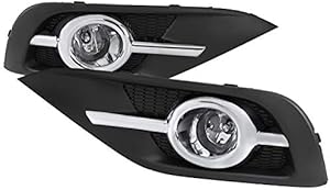 SPEC-D TUNING Clear Lens Fog Lights + H11 Bulbs + Switch + Wiring Included Compatible with Honda Cr-V Crv 2012-2014 L+R Pair Assembly