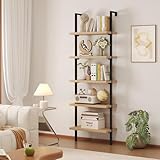 Airynee Ladder Bookshelf,...image
