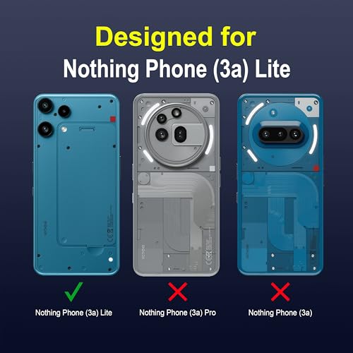 Image of Zapcase Back Case Cover for Nothing Phone 3a Lite | Compatible for Nothing Phone 3a Lite Back Cover | Liquid Silicon Magic Case with Camera Protection | Sapphire