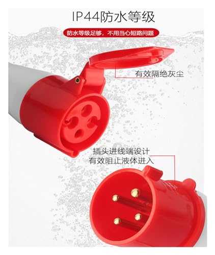 Conector eléctrico impermeable trifásico contra humedad y polvo de 16 Amperios 3