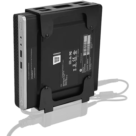 IFCASE Metal Vesa Mount Compatible with HP 805/800/705 EliteDesk Mini, 600/405/400 ProDesk Mini, 260 Desktop Mini for VESA Adapter/Monitor Arm/Under Desk/Wall Mount (Black) Cover