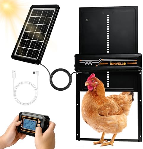 Solar Powered Automatic Chicken Coop Door with Remote Control Features ...