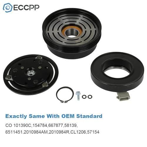 Image of ECCPP AC Compressor Clutch Kit for Nissan Quest V6 3.0L 1993-1998