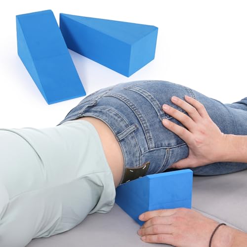 JFNoraiva Pelvic Sacral SOT Blocks 2pcs Chiropractic Wedge Blocks for Sacral & Pelvic Support Dejarnette Style Chiropractor SOT Blocks Physical Therapy Wedges for HIPS