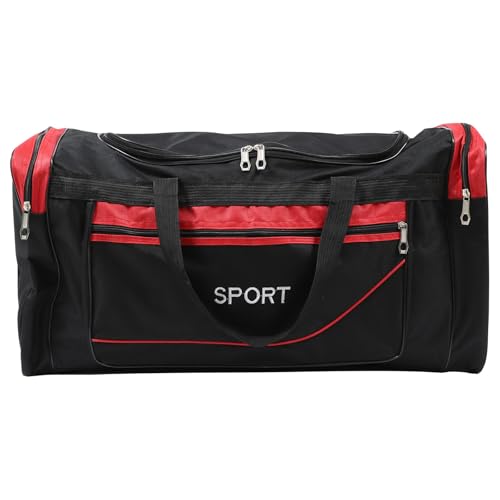 Bolsa de equipaje de tela oxford roja ideal para tus escapadas y viajes